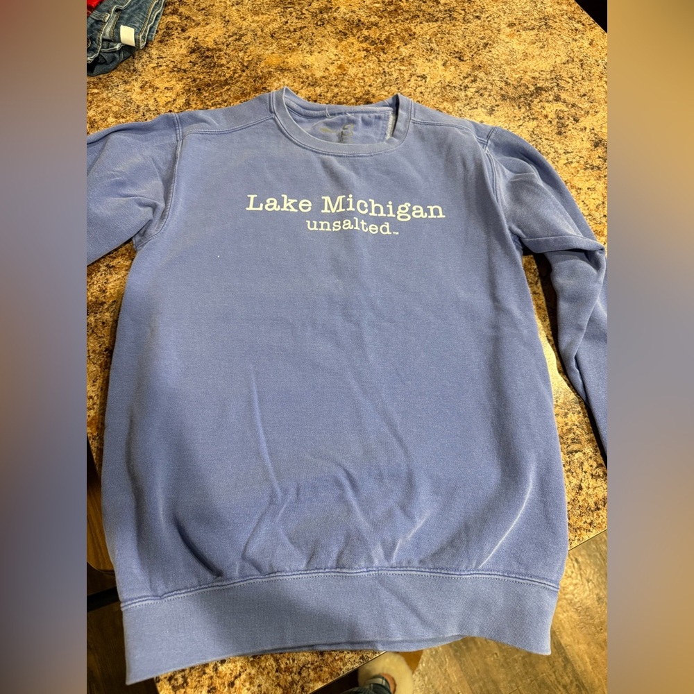 Lake Michigan Unsalted Blue Sweater
